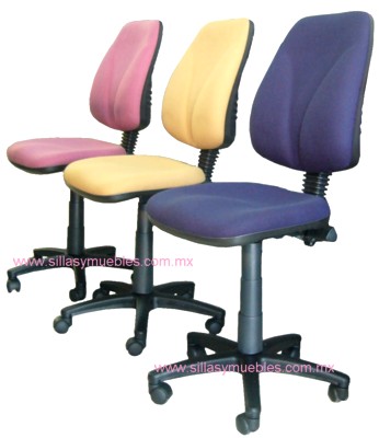 SILLA PARA OFICINA, RECLINABLE Y CON RIÑONERAS